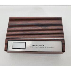 Vintage 80s Realistic Crystal Controlled Weather Radio